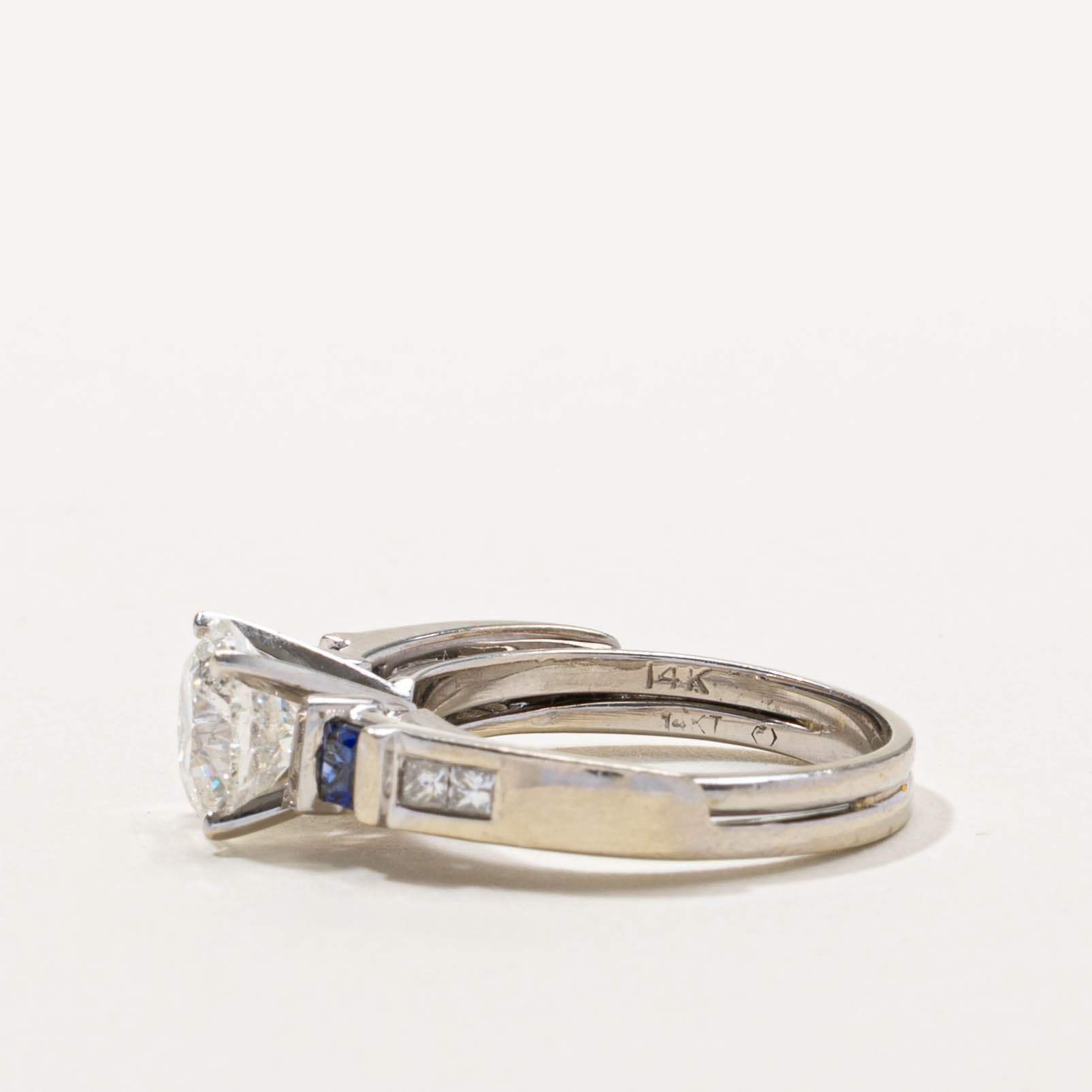 14k Diamond & Sapphire Accent Ring | 1.86ctw | SZ 6