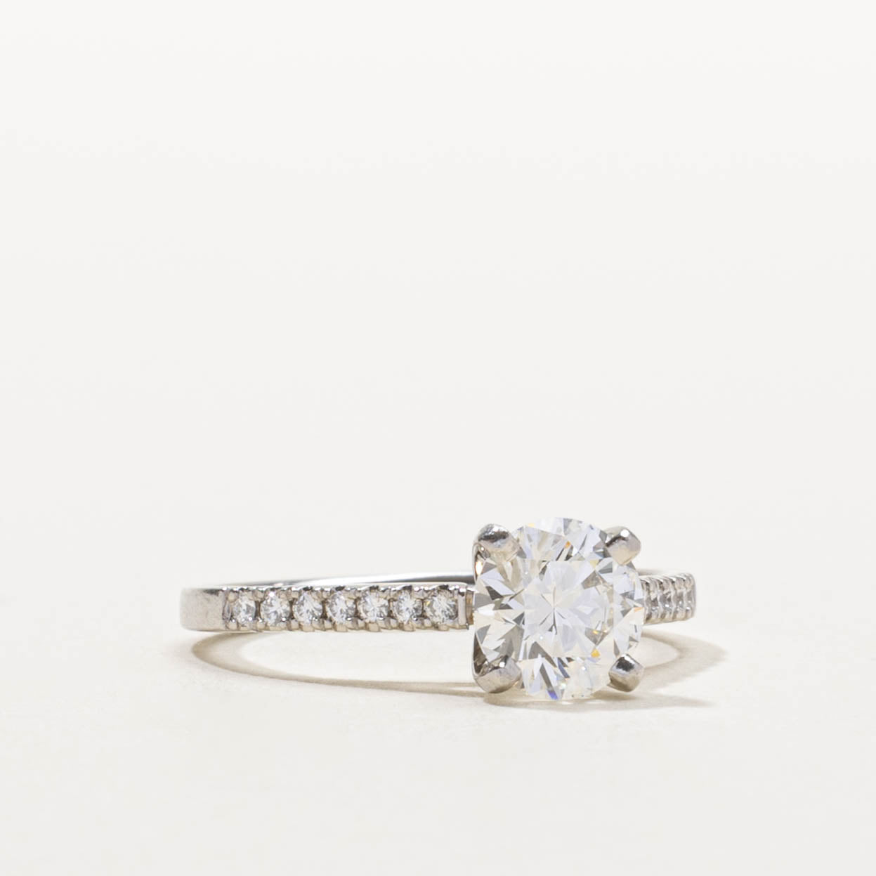 ‘Blue Nile’ GIA Diamond with Accents Ring | 1.31ctw | SZ 5