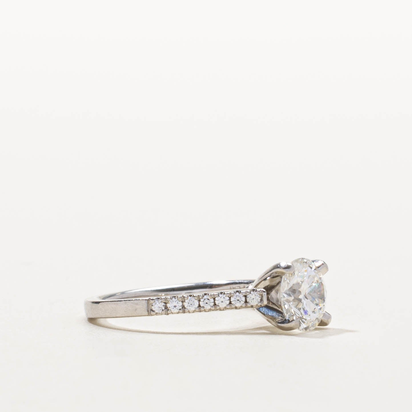 ‘Blue Nile’ GIA Diamond with Accents Ring | 1.31ctw | SZ 5