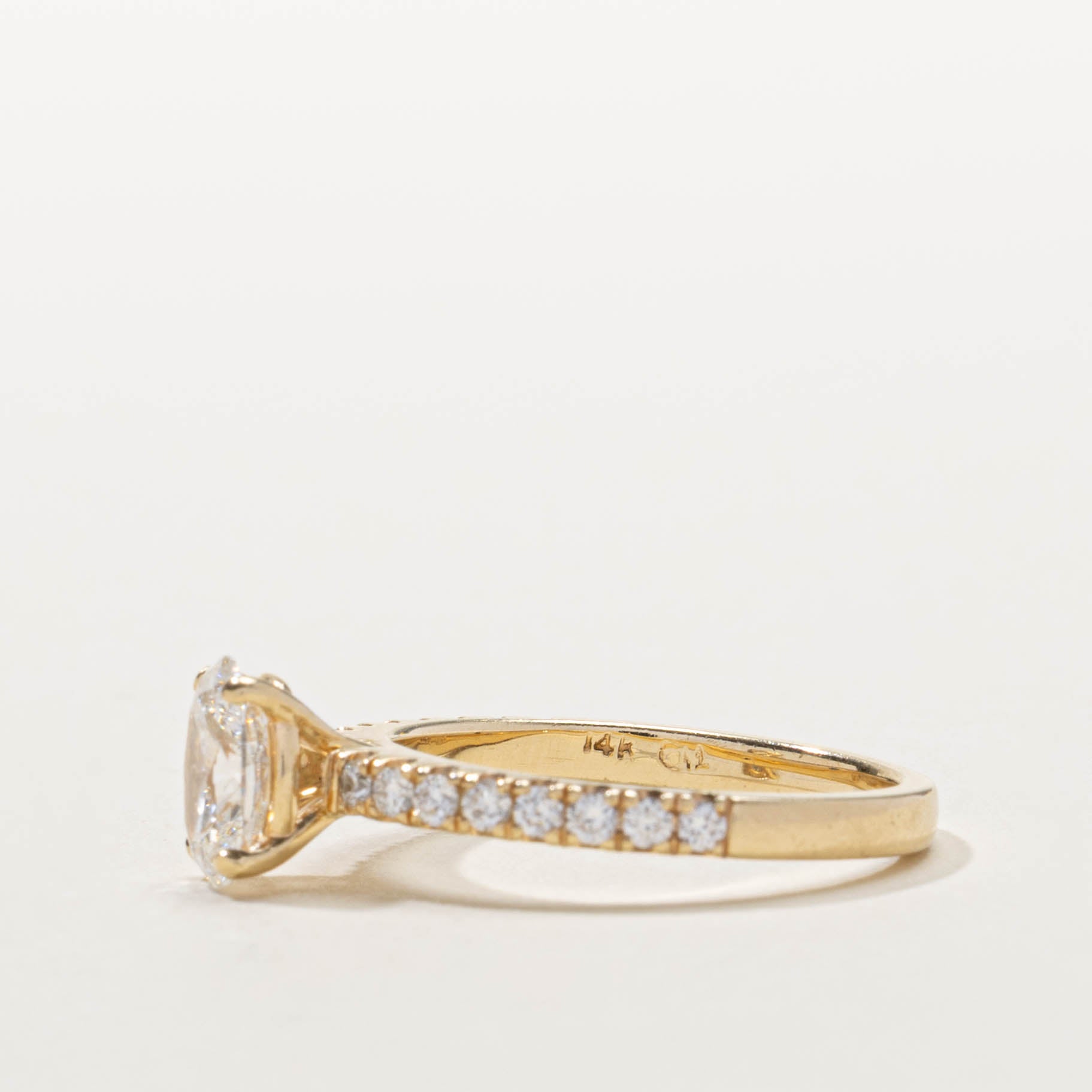 GIA Oval Cut Diamond Engagement Ring | 1.14ctw | SZ 5.75