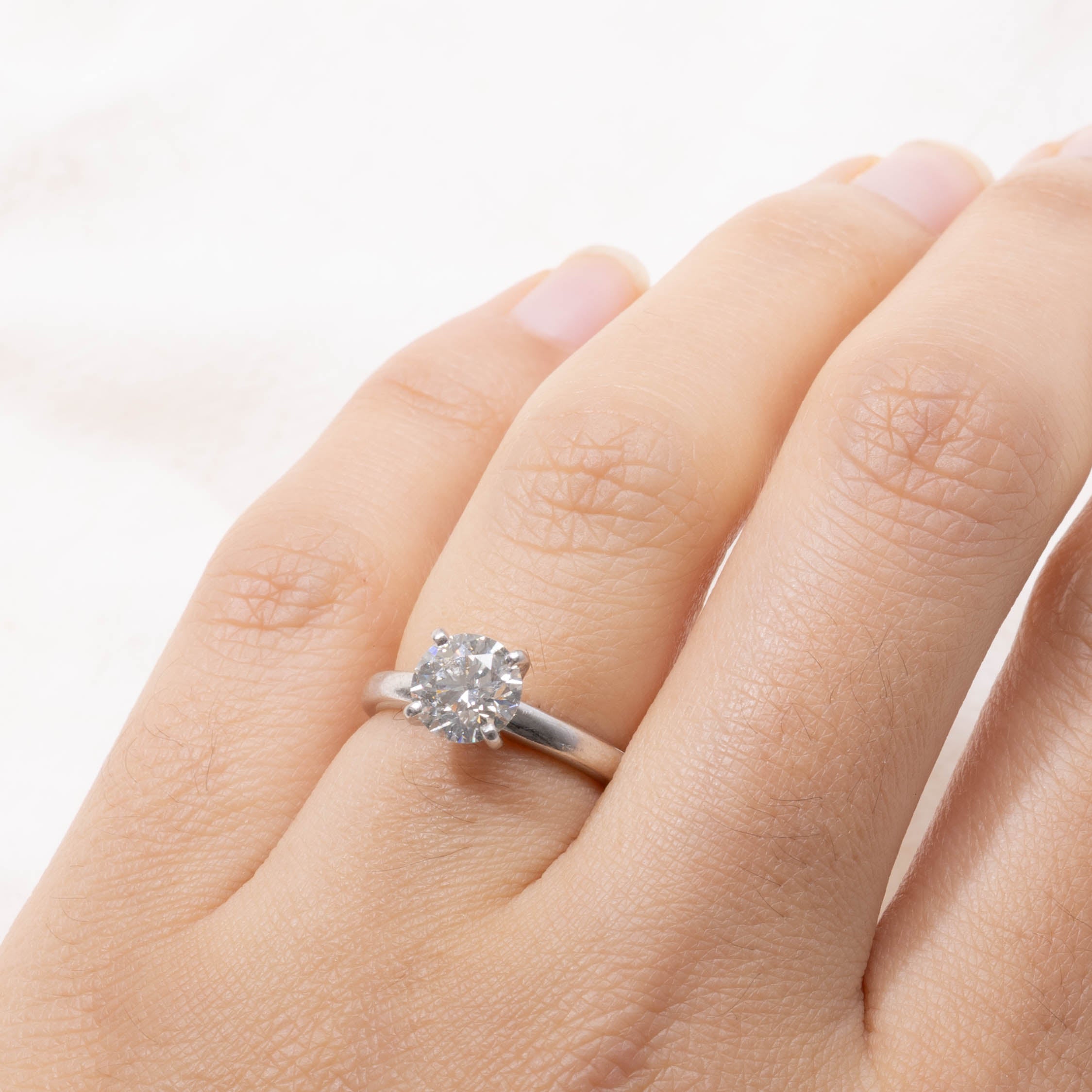 GIA Solitaire Diamond Engagement Ring | 1.27ct | SZ 4.25