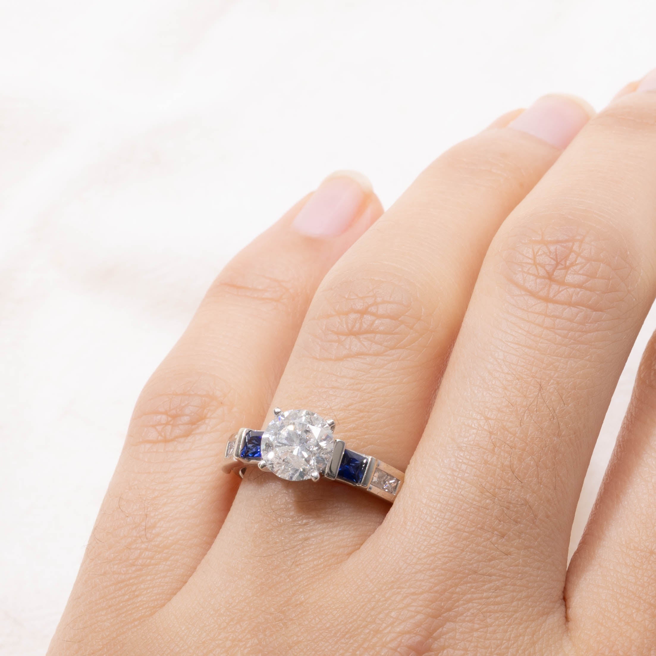 14k Diamond & Sapphire Accent Ring | 1.86ctw | SZ 6