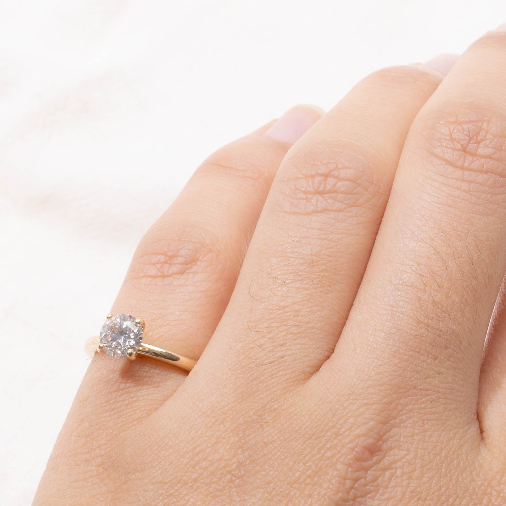 GIA Solitaire Diamond Engagement Ring | 0.75ct VVS1 I | SZ 3.75