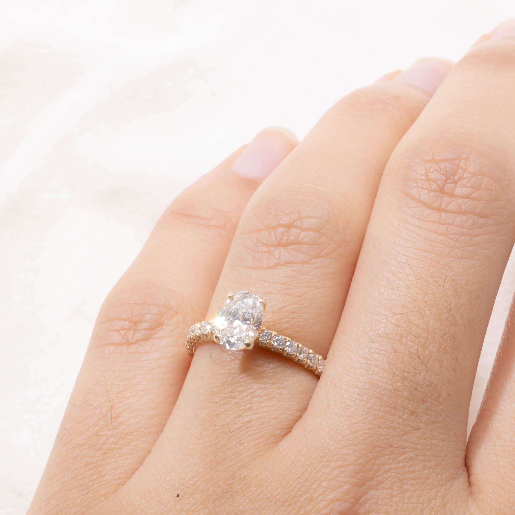 GIA Oval Cut Diamond Engagement Ring | 1.14ctw | SZ 5.75