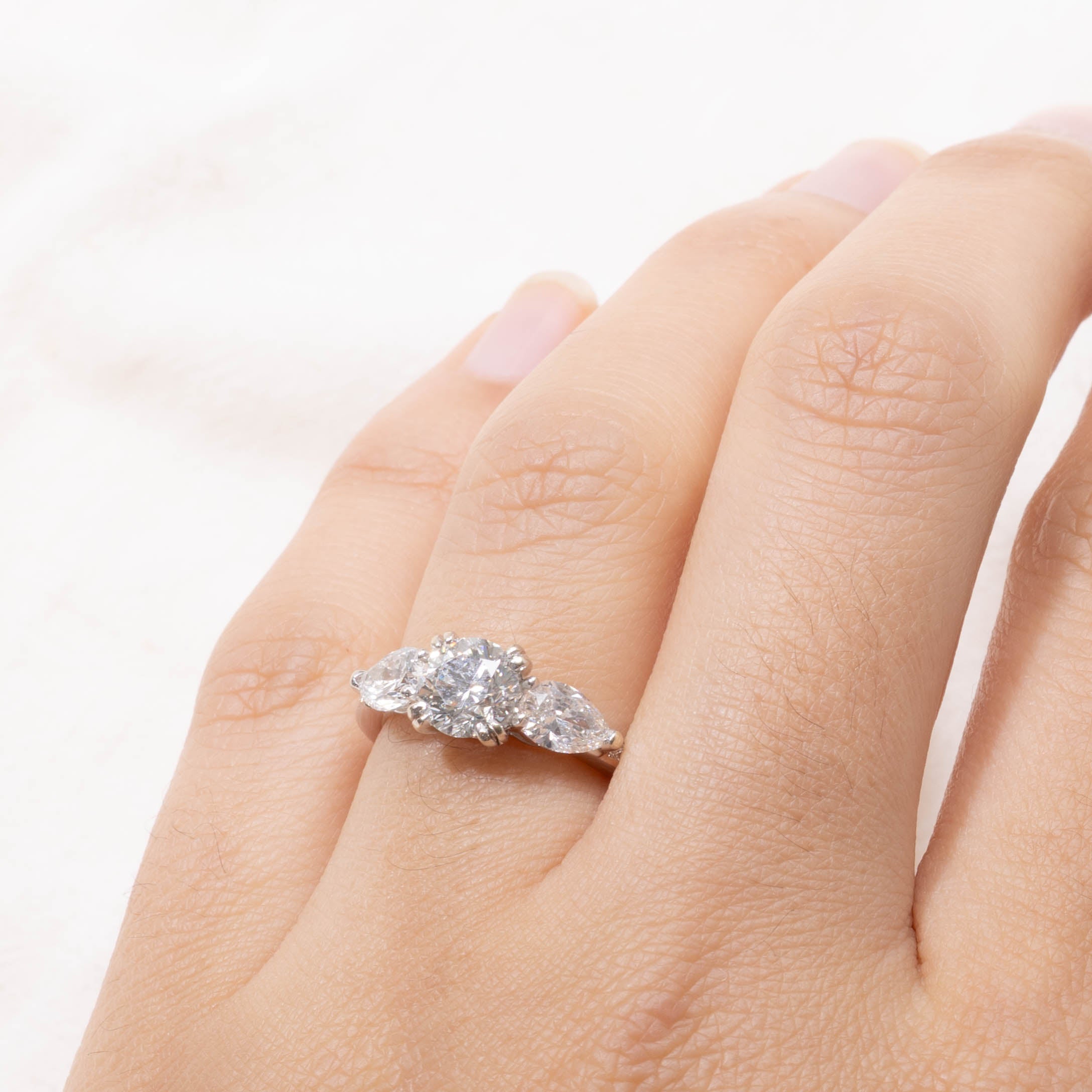 18k Three Stone Diamond Ring | 1.72ctw | SZ 5.25