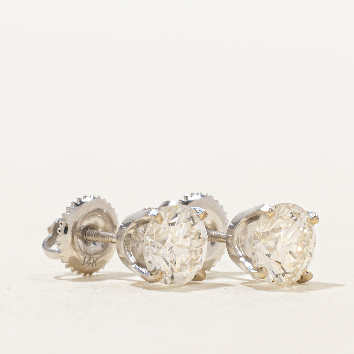 Diamond Stud Earrings | 1.70ctw SI2 I/J