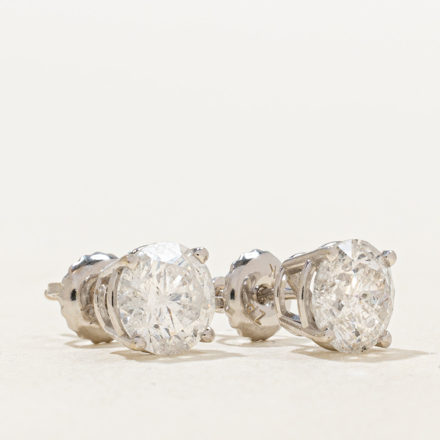 Diamond Stud Earrings | 2.08ctw I2 G/H
