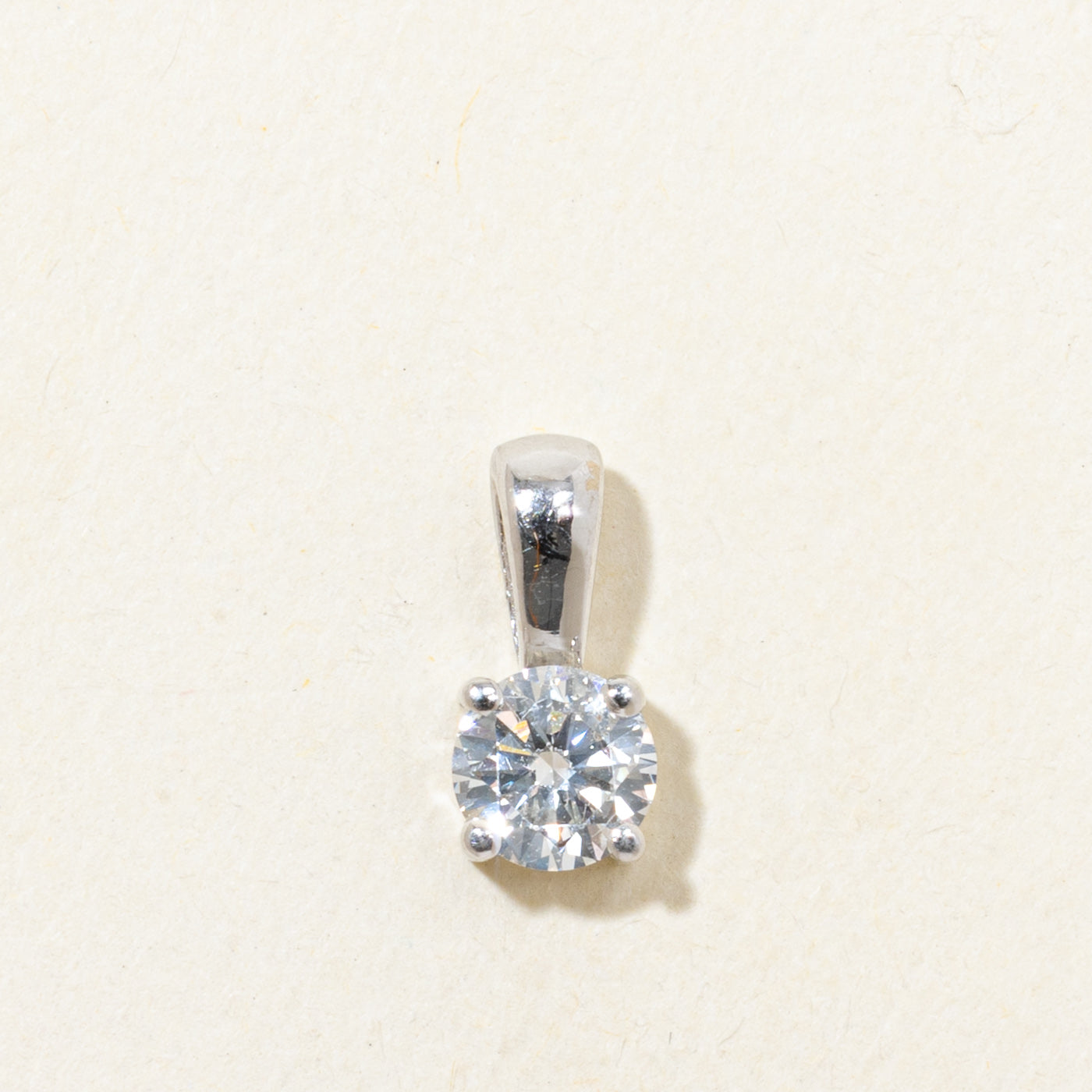Solitaire Diamond Pendant | 0.58ct SI2/I1 H/I