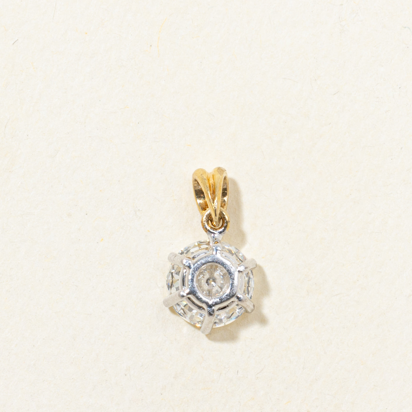 Solitaire Basket Set Diamond Pendant | 0.95ct VS1/VS2 G/H