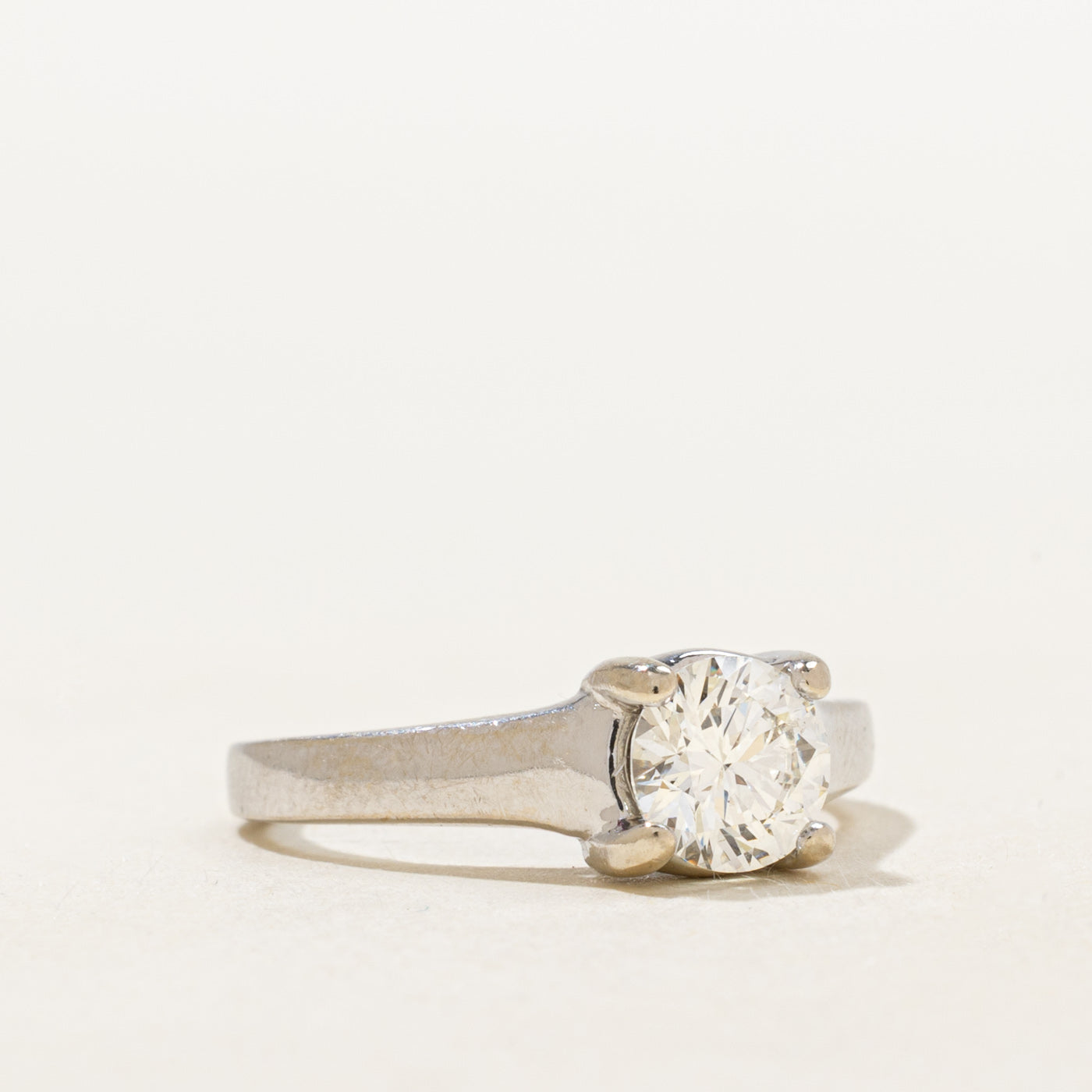 GIA Solitaire Diamond Engagement Ring | 0.80ct SI2 J Ex | SZ 5