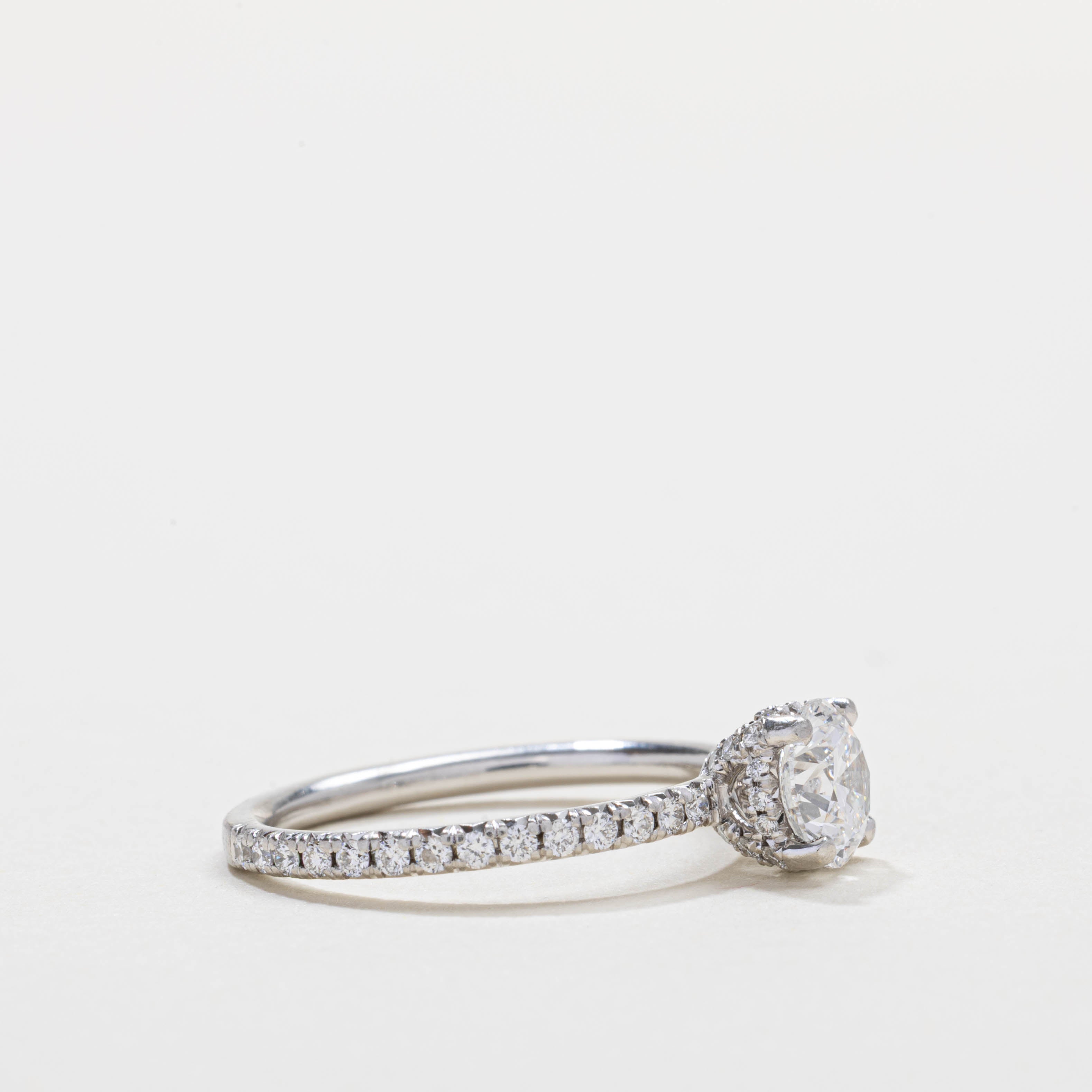 GIA Solitaire Diamond Engagement Ring | 0.80ct VS2 E Ex, 0.20ctw | SZ 4.5