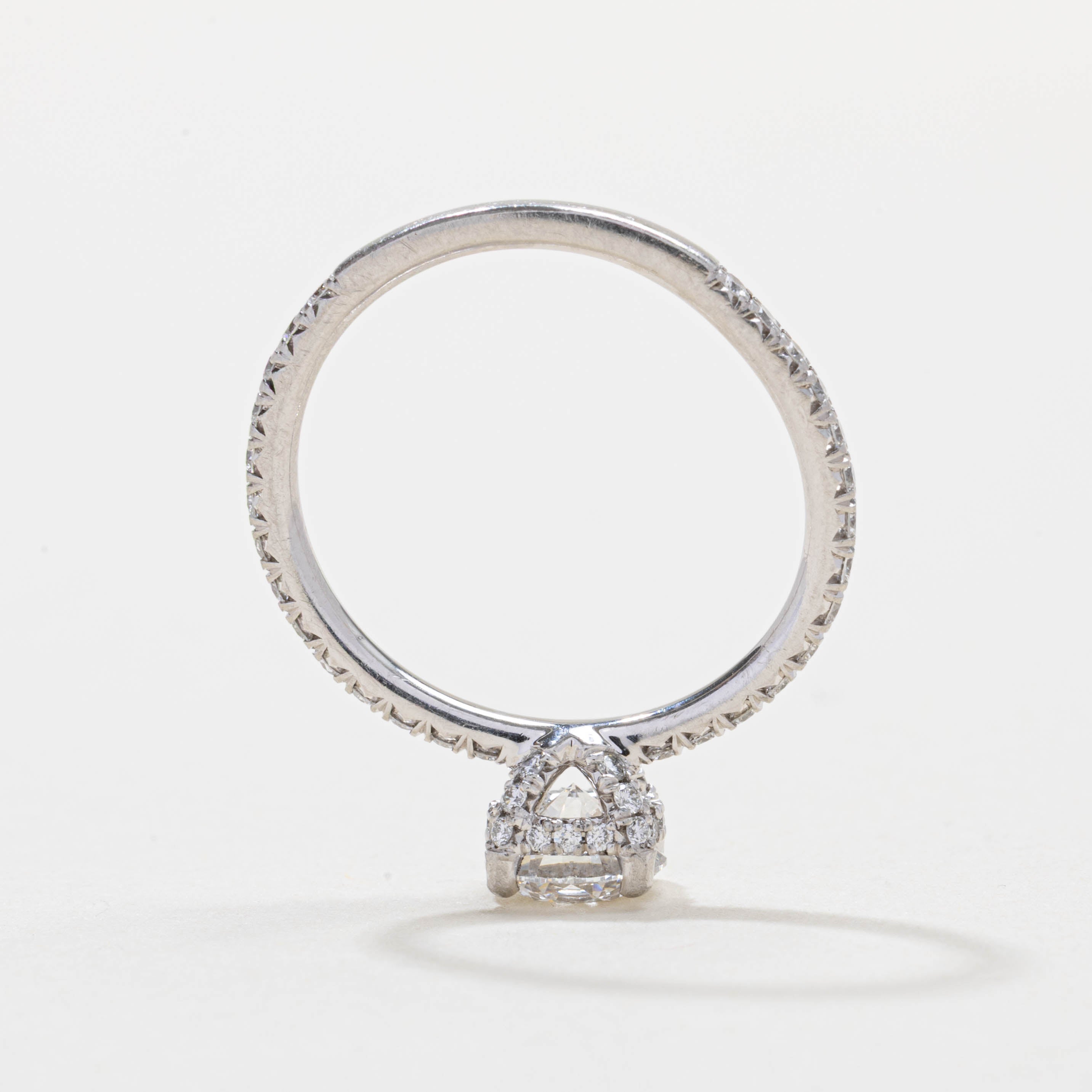 GIA Solitaire Diamond Engagement Ring | 0.80ct VS2 E Ex, 0.20ctw | SZ 4.5
