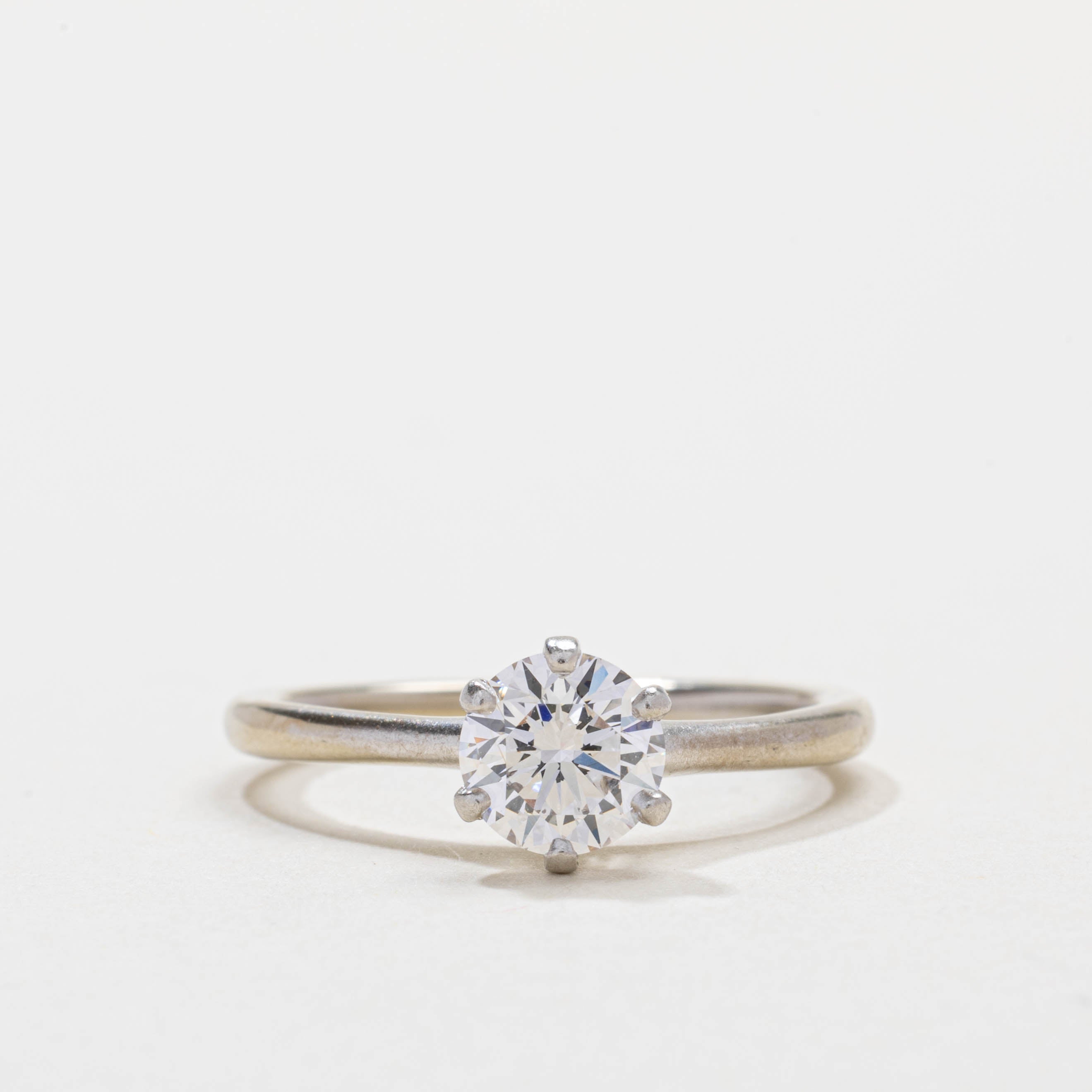 GIA Soliatire Diamond Ring | 0.83ct IF H Ex | SZ 6.0