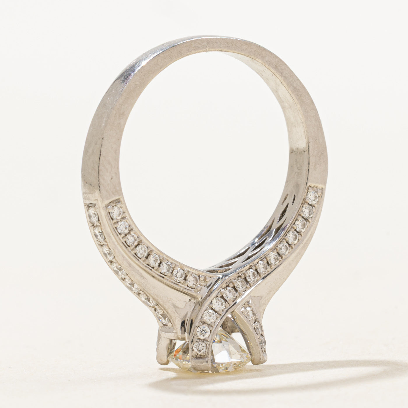 GIA Diamond Engagement Ring | 1.05 VS2 I Ex, 0.73ctw | SZ 6