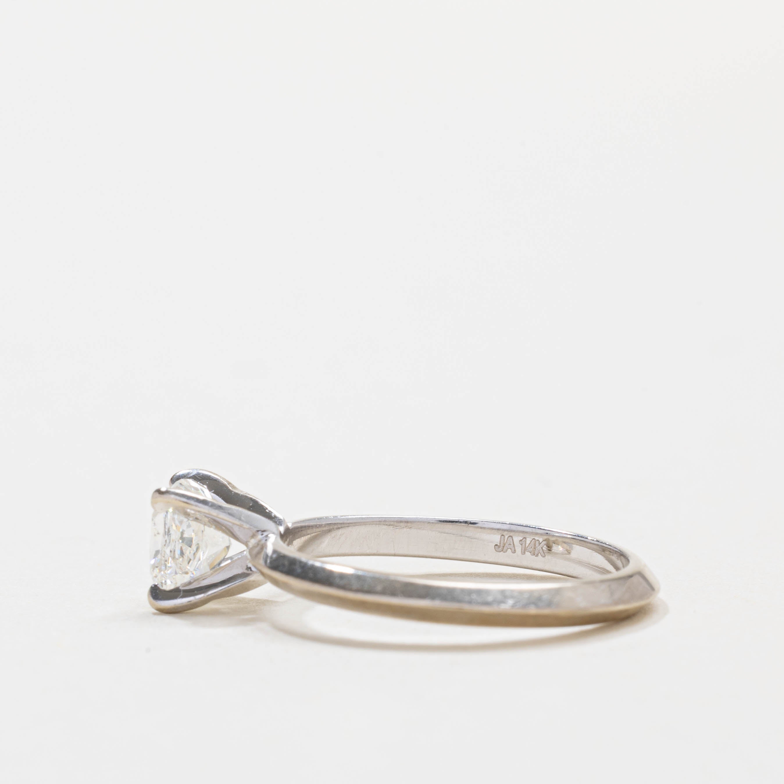 GIA Solitaire Cushion Cut Diamond Ring | 0.80ct VS2 I | SZ 5.0