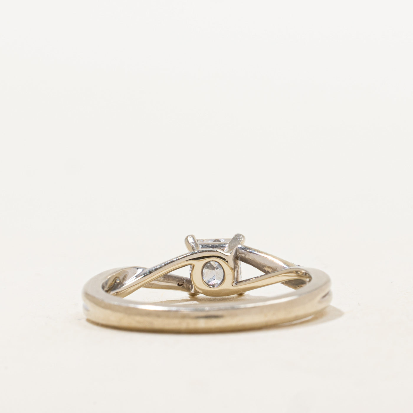 GIA Princess Cut Bypass Diamond Engagement Ring | .67ctw | SZ 6.25