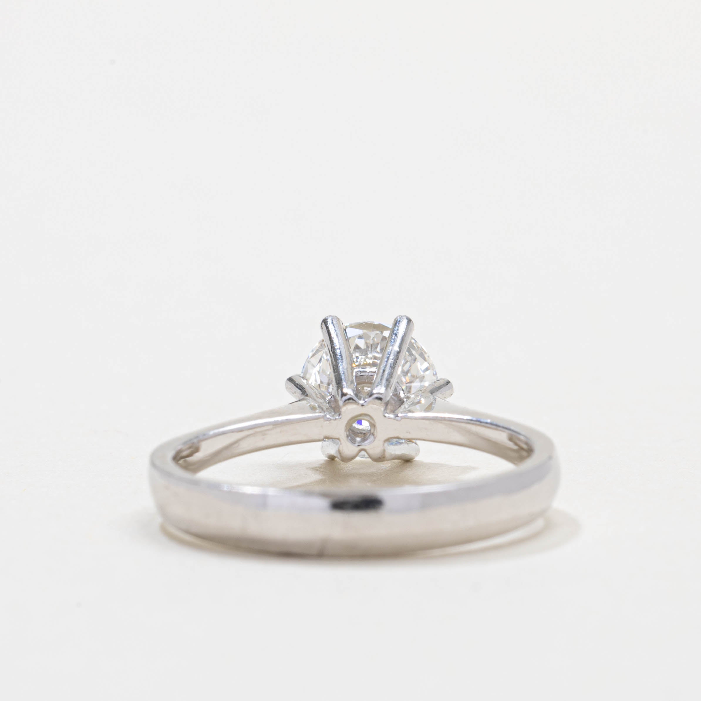 18K Solitaire Six Prong Diamond Ring | 1.0ct VS1 H | SZ 5.0
