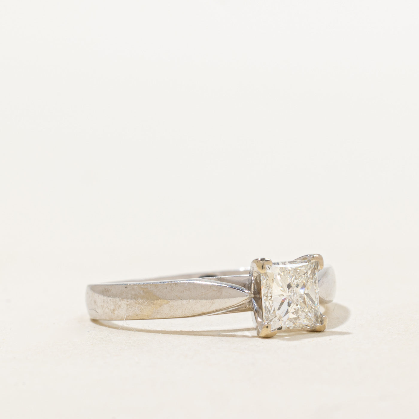 Princess Cut Solitaire Diamond Engagement Ring | 0.73ct I1/I2 G/H | SZ 7.5