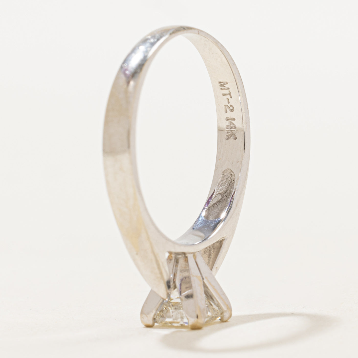 Princess Cut Solitaire Diamond Engagement Ring | 0.73ct I1/I2 G/H | SZ 7.5