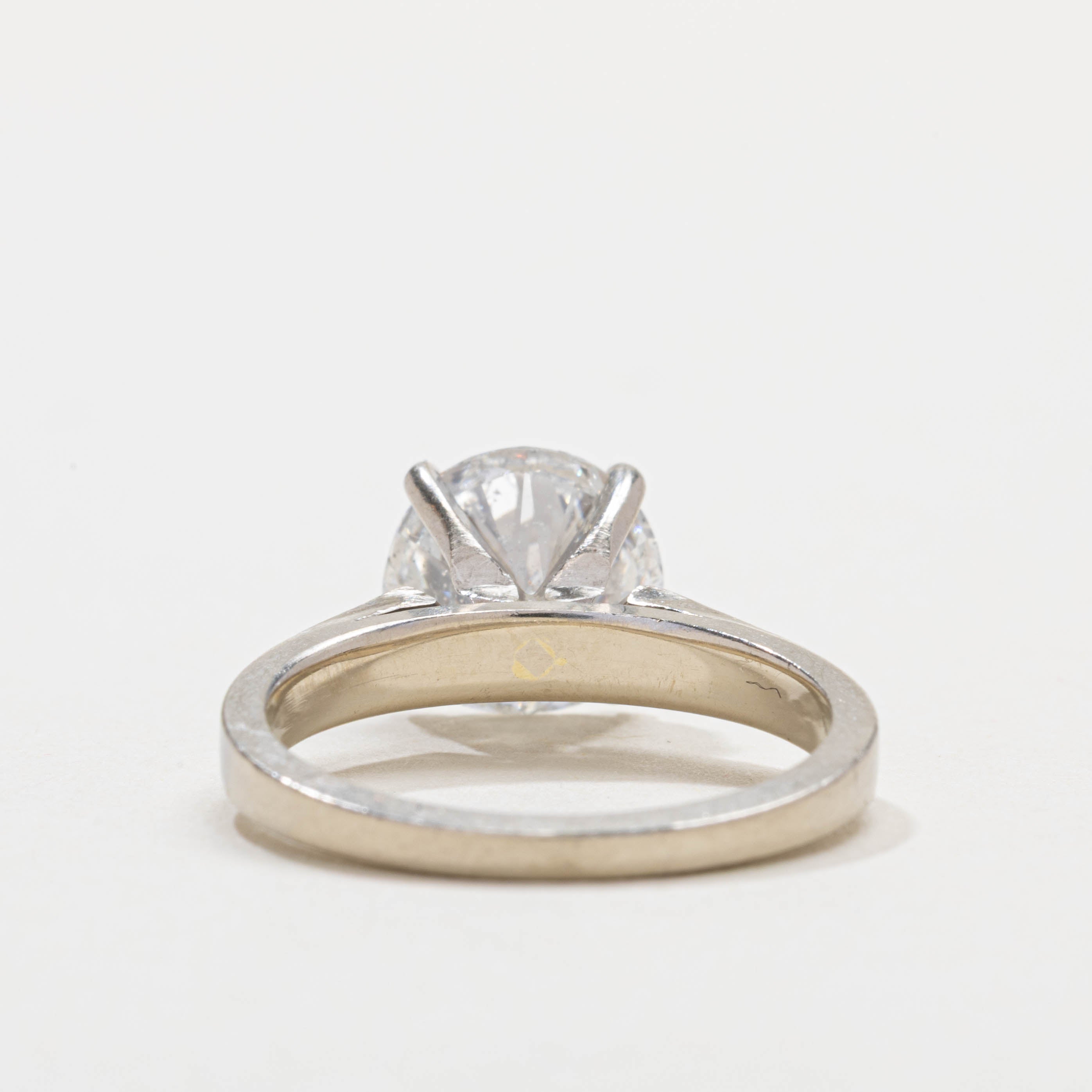 Bague de fiançailles solitaire en or 14 carats avec diamant | 2,83 ct I2 K/L | Taille 6,25