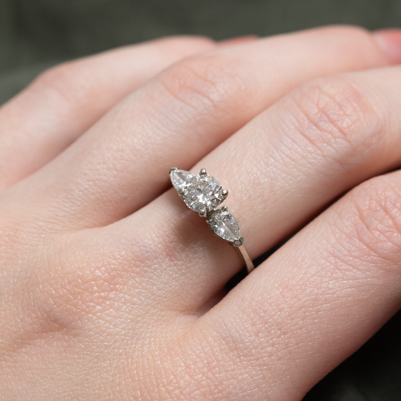 IGL Round Brilliant Cut Diamond Accented Ring | 0.75ct SI1 H, 0.50ctw | SZ 5.5