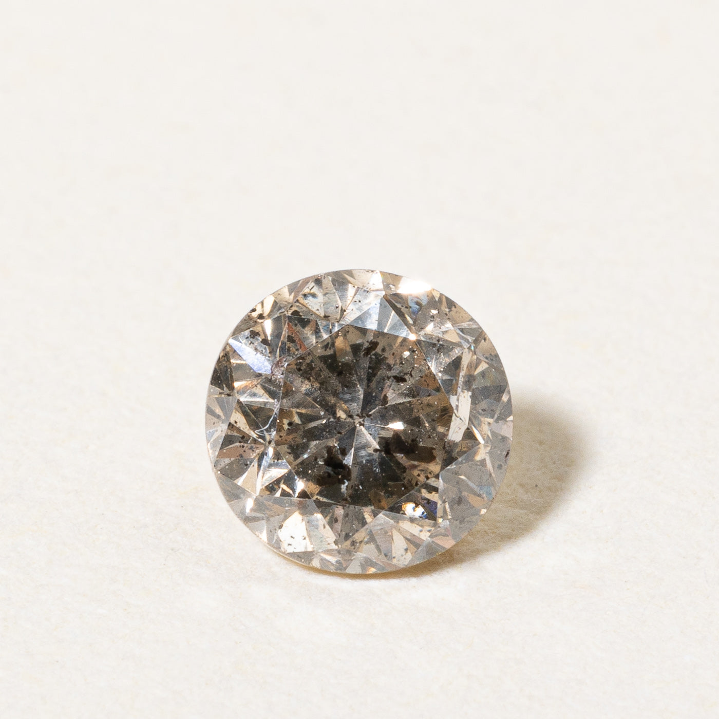 Round Brilliant Cut Loose Light Brown Diamond | 0.54ct |
