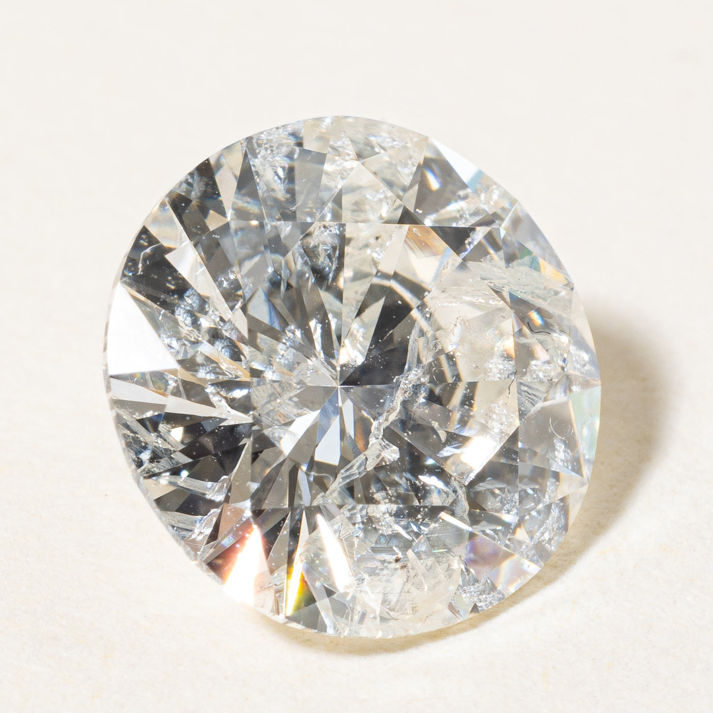 2.5ct+ Round Brilliant Cut Natural Loose Diamond | 2.54ct I2 I/J |