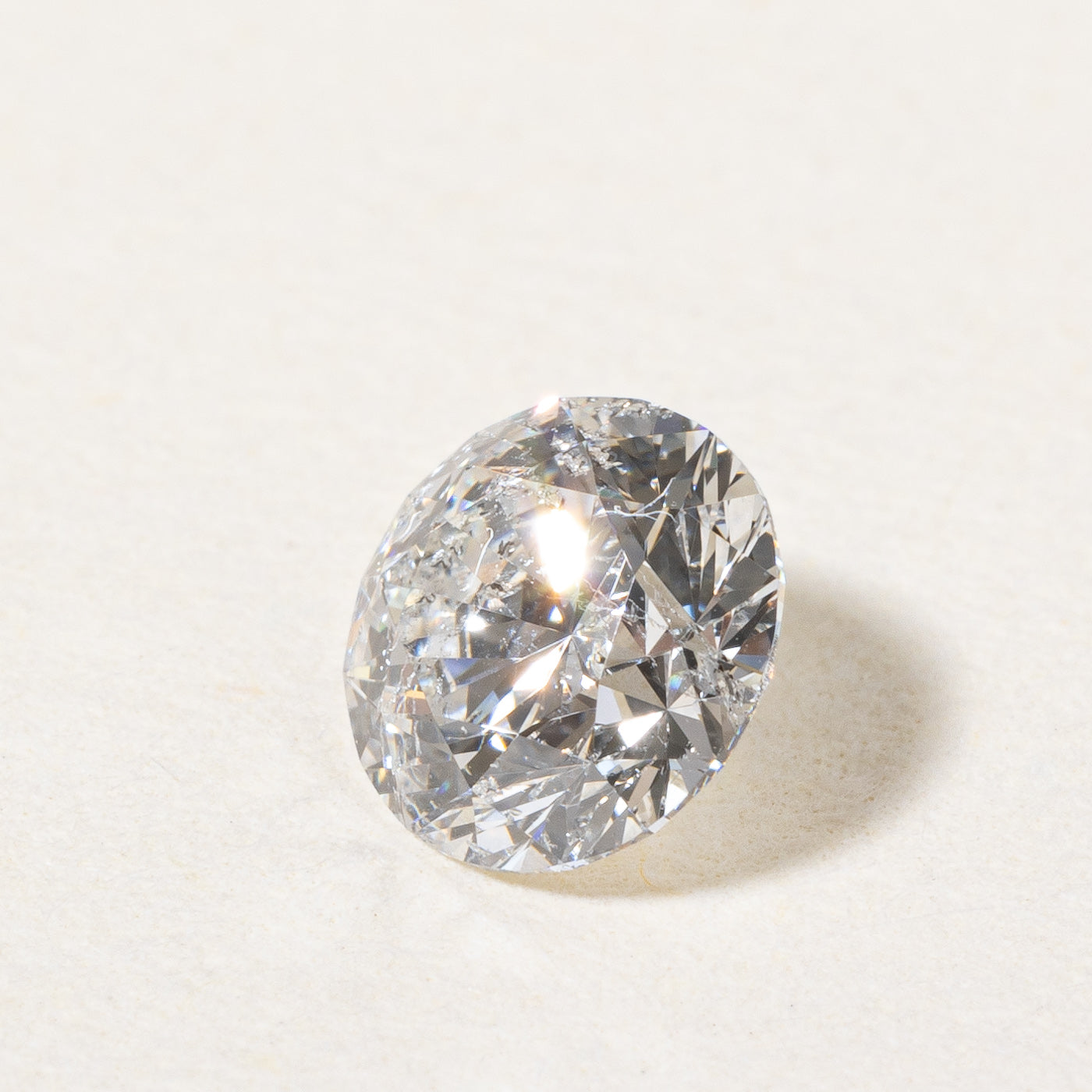 Diamant canadien rond taille brillant non serti | 0,53 ct I1 E |