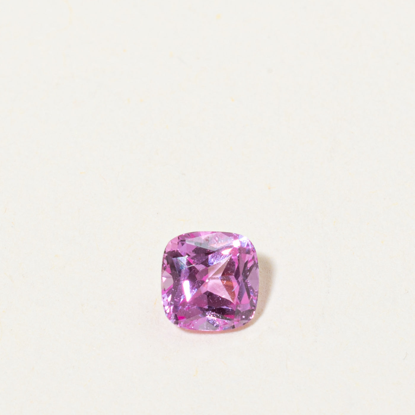 Loose Cushion Cut Synthetic Pink Sapphire | 0.81ct