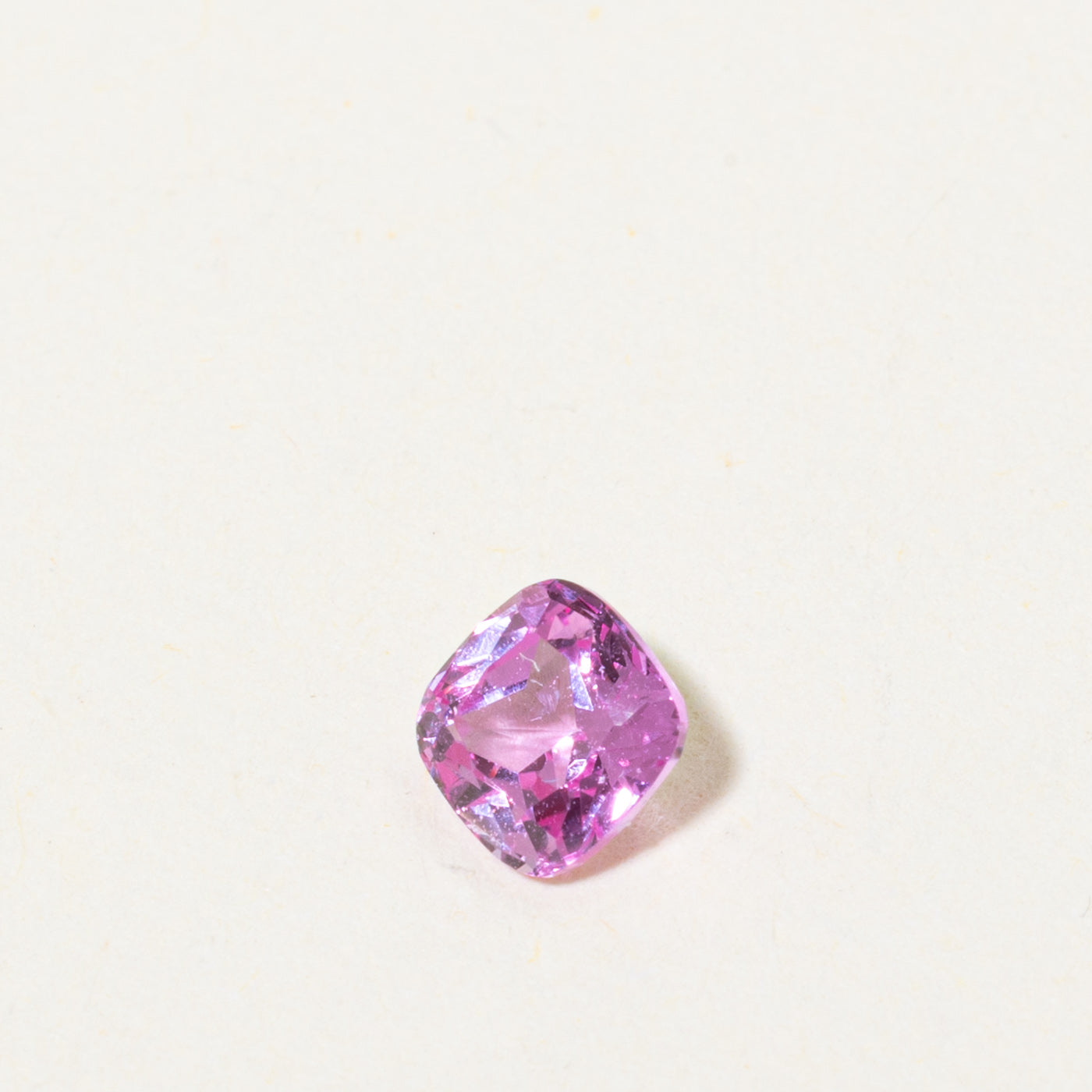 Loose Cushion Cut Synthetic Pink Sapphire | 0.81ct