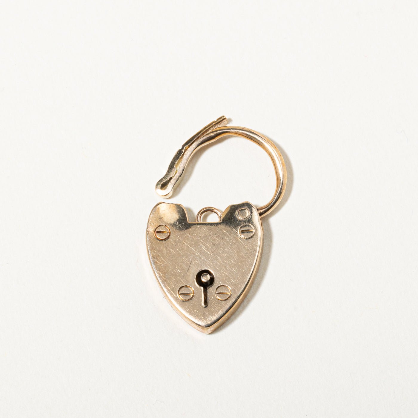 9k Yellow Gold Padlock Charm