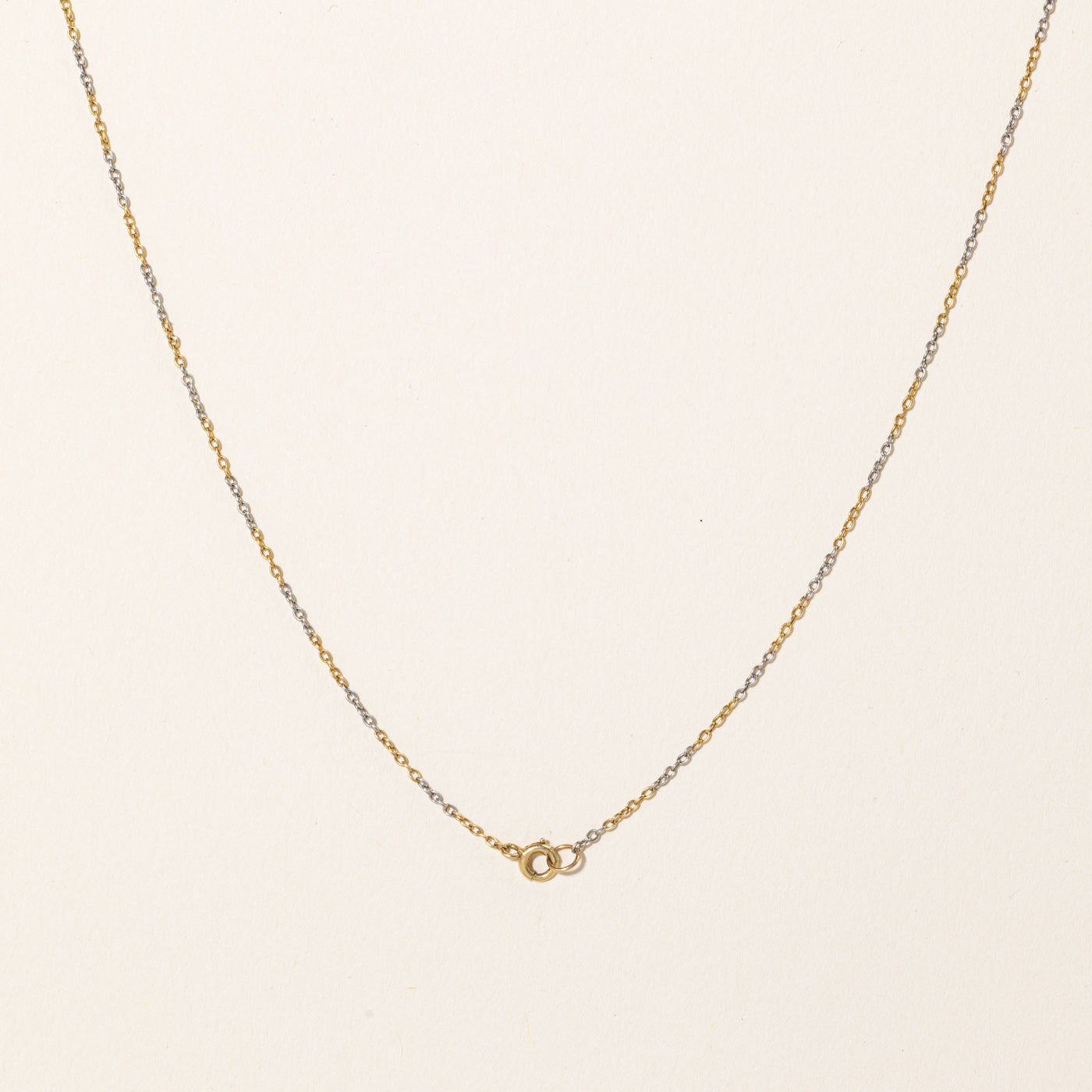 Antique Tourmaline & Old Cut Diamond Drop Pendant Necklace | 0.58ct, 0.32ctw | 17" |