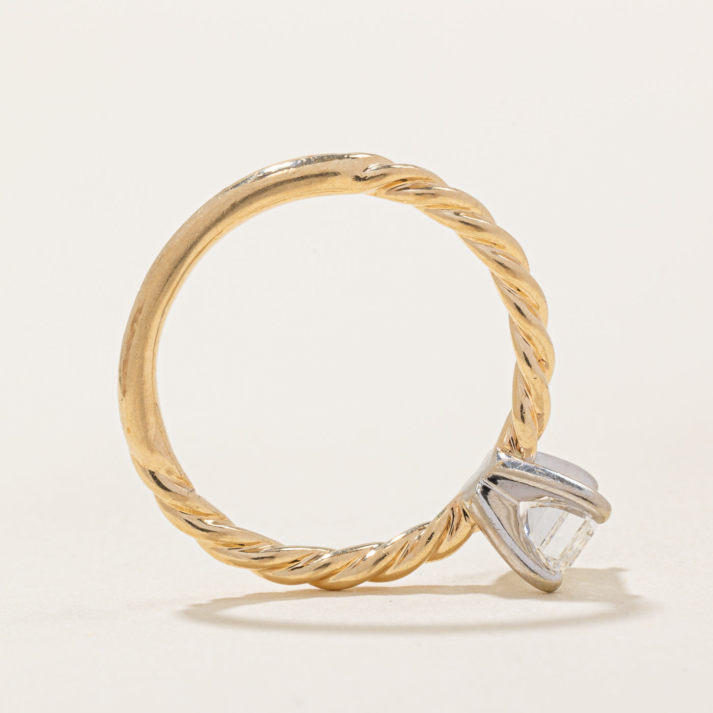 Bague de fiançailles en diamant certifié GIA | 0,85 ct | Taille 5,25 |