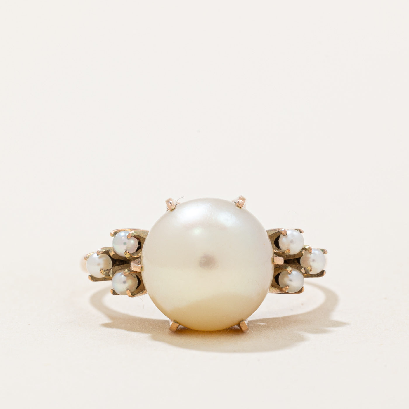 Pearl Cocktail Ring | SZ 7.25 |