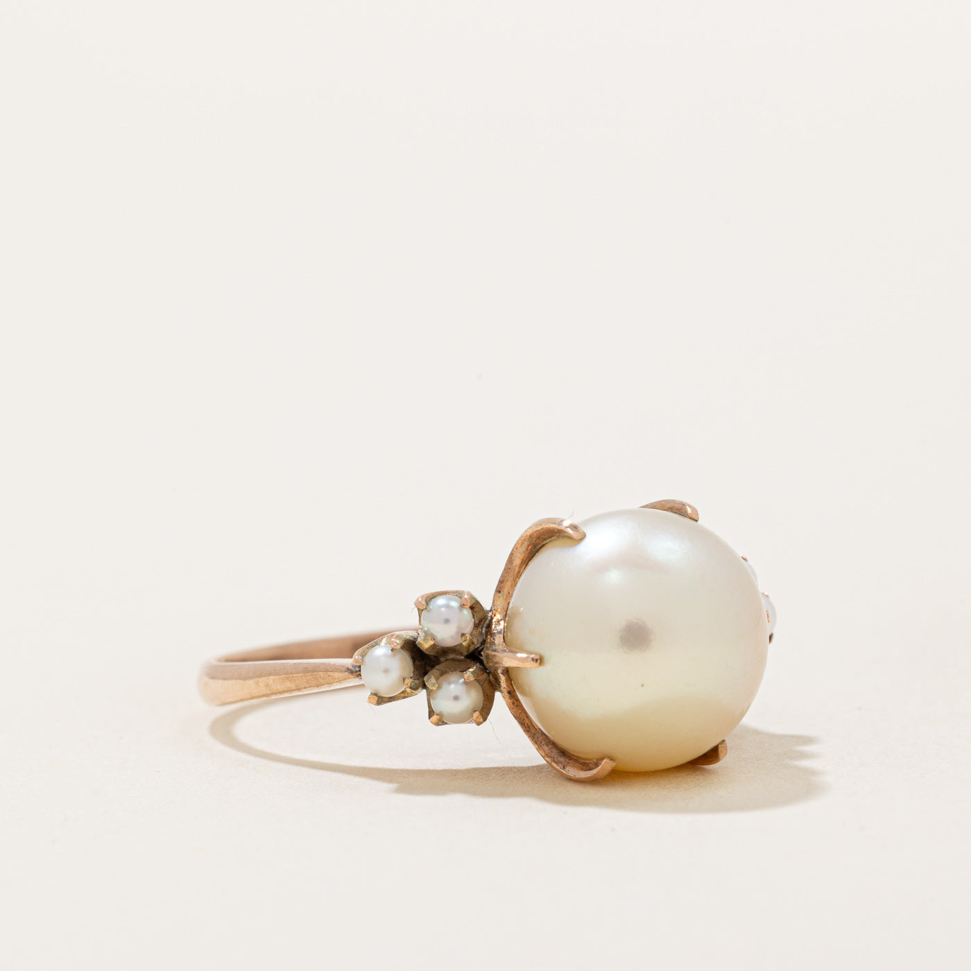 Pearl Cocktail Ring | SZ 7.25 |