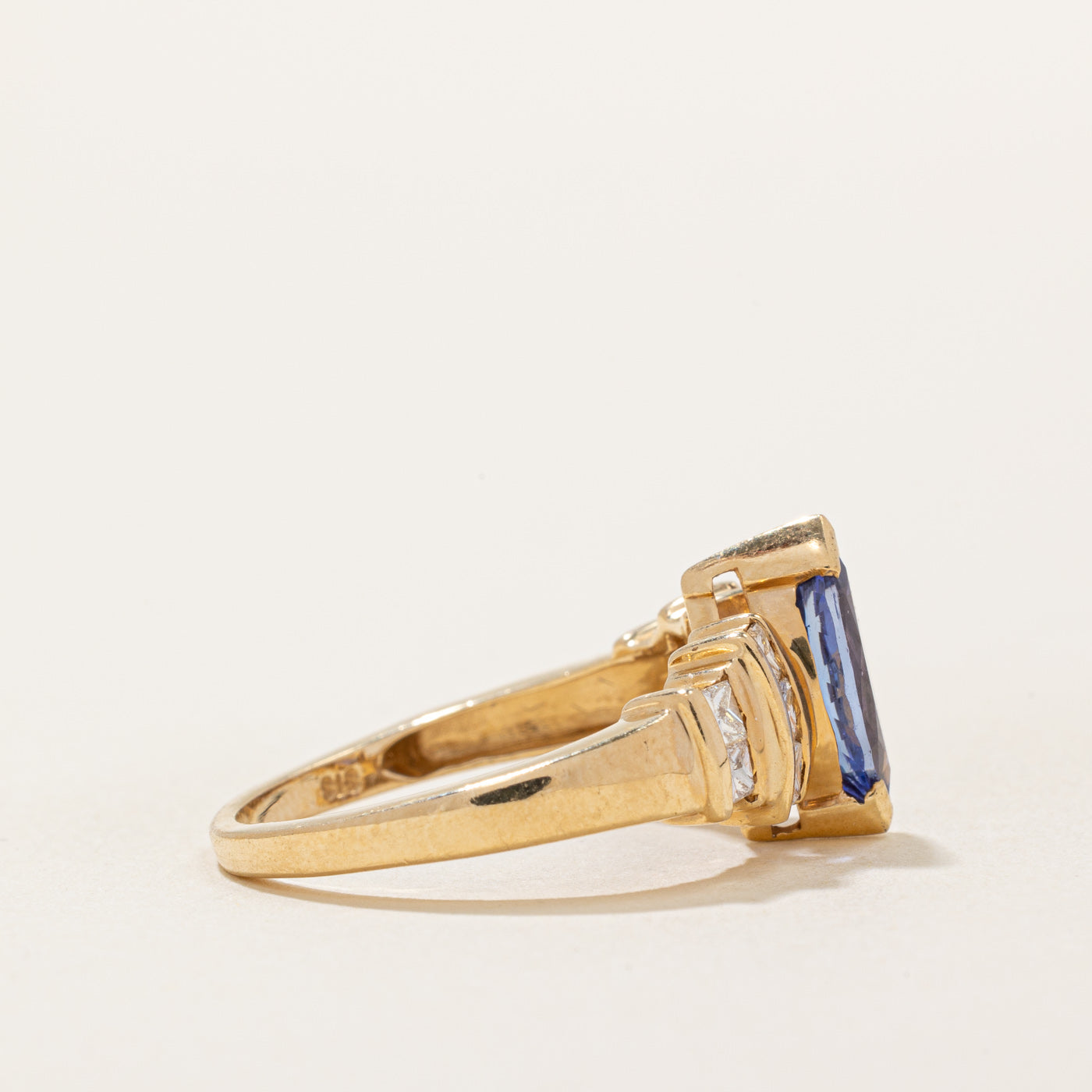Tanzanite & Diamond Cocktail Ring | 1.10ct, 0.60ctw | SZ 6.75 |