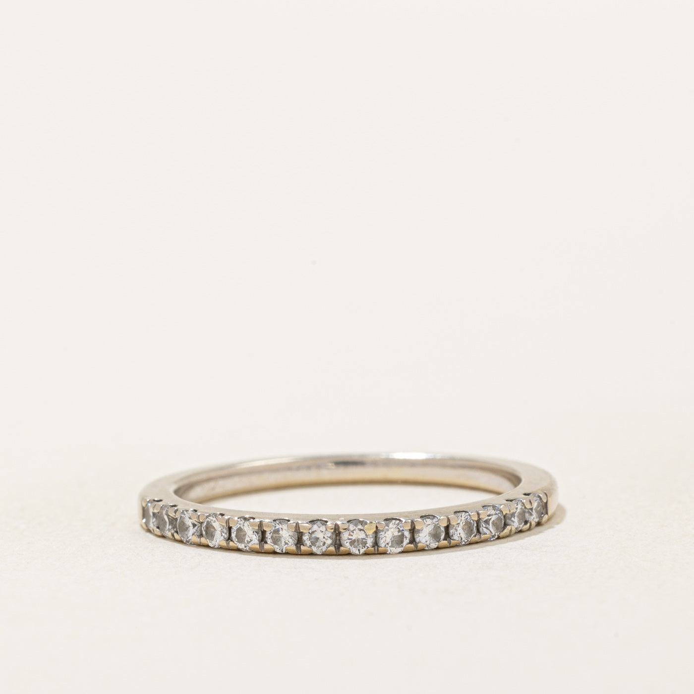 Semi Eternity Diamond Ring | 0.22ctw | SZ 6.75 |