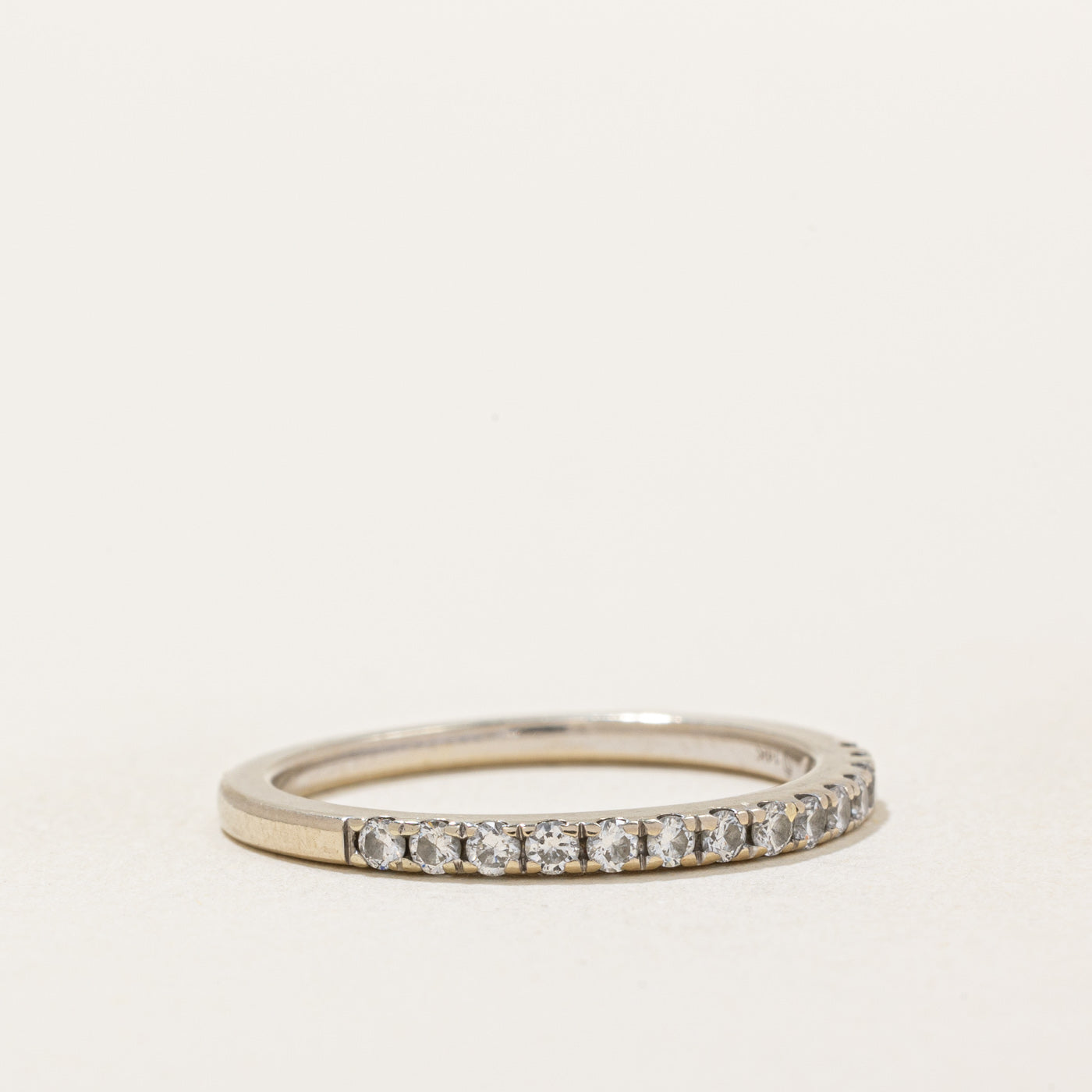 Semi Eternity Diamond Ring | 0.22ctw | SZ 6.75 |