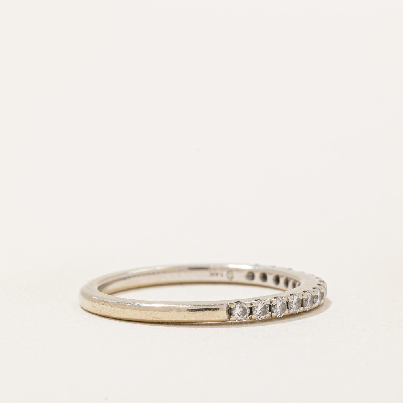 Semi Eternity Diamond Ring | 0.22ctw | SZ 6.75 |