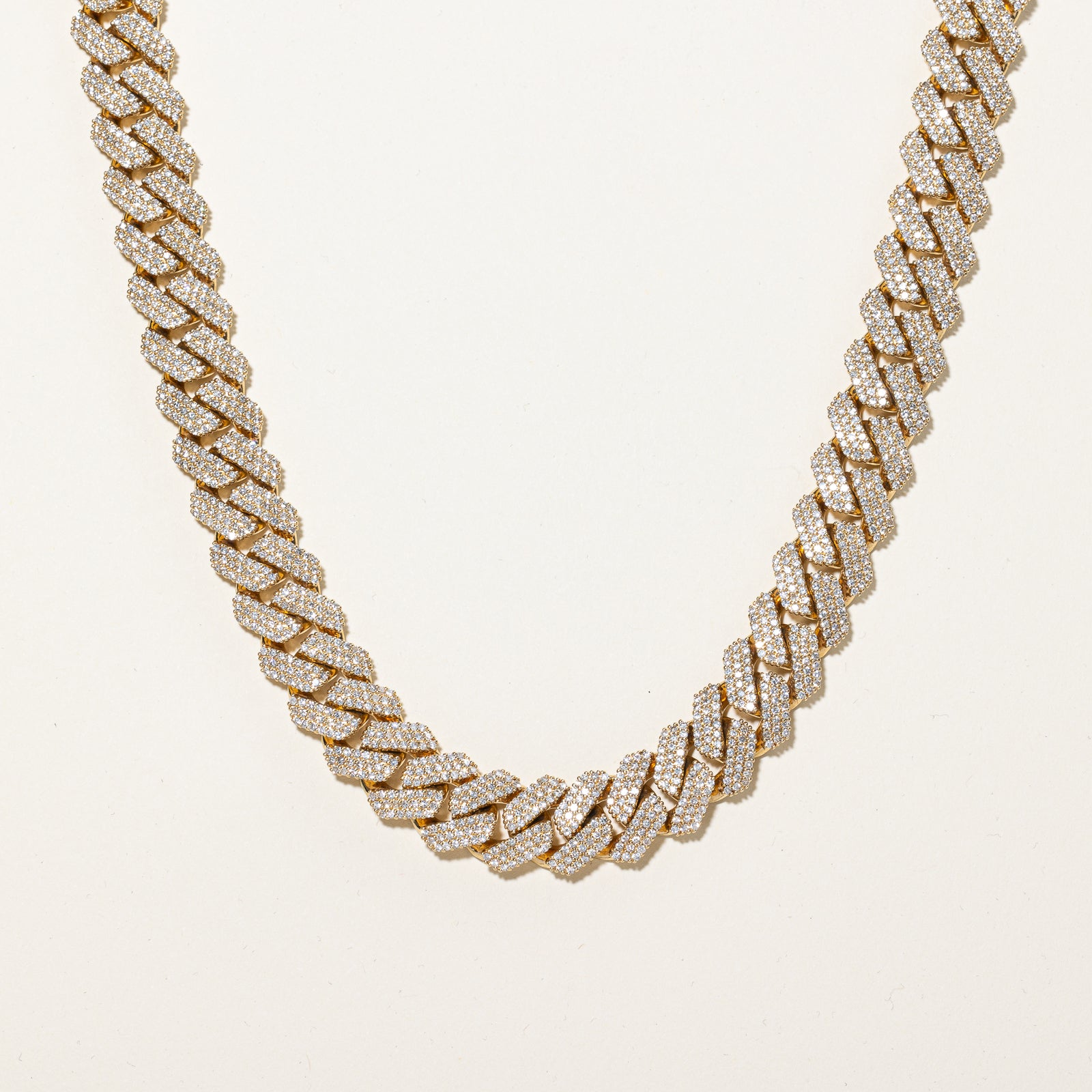 24ctw+ Natural Diamond Cuban-Link Chain ctw SI2 H/I