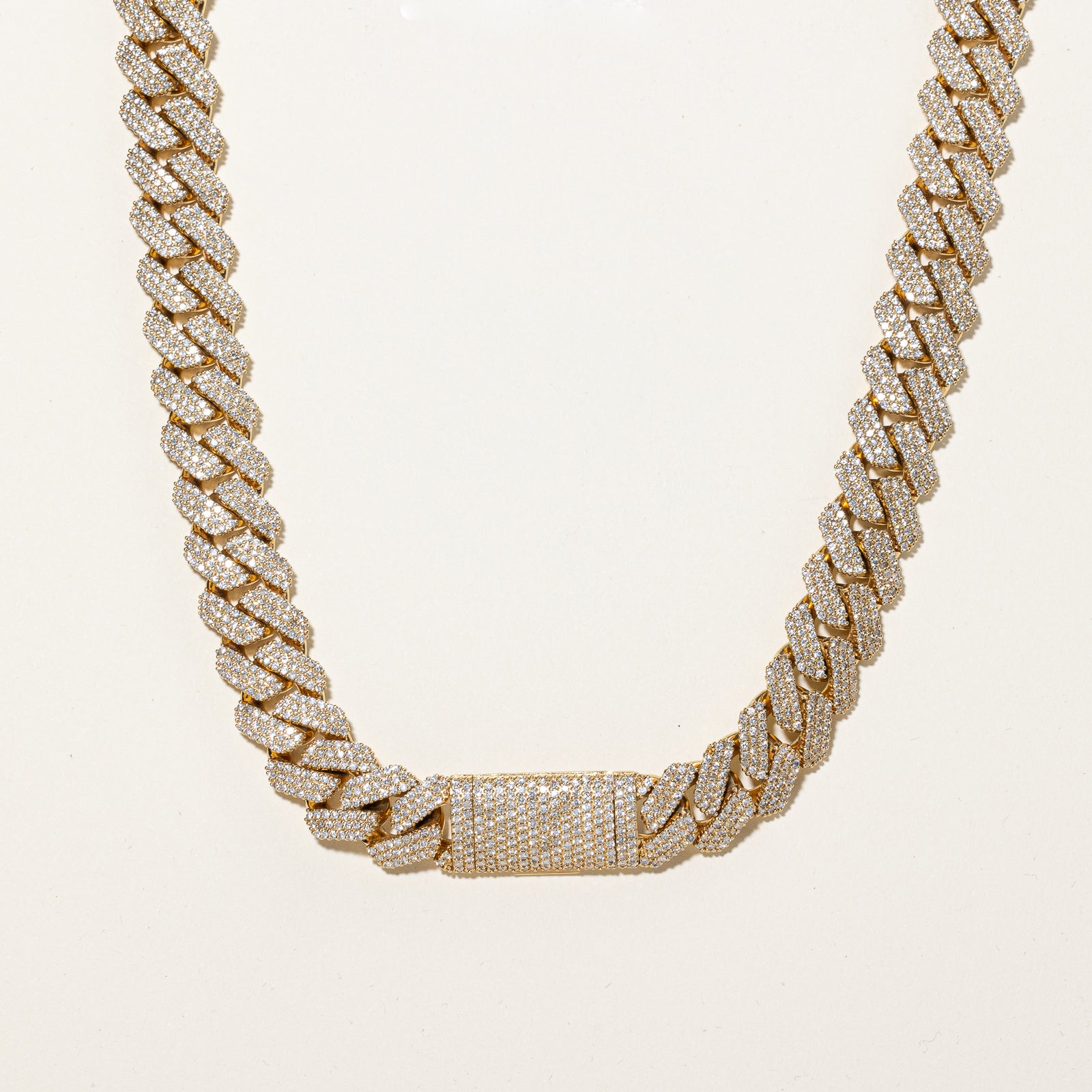 24ctw+ Natural Diamond Cuban-Link Chain | 21.5" | 24.28 ctw SI2 H/I