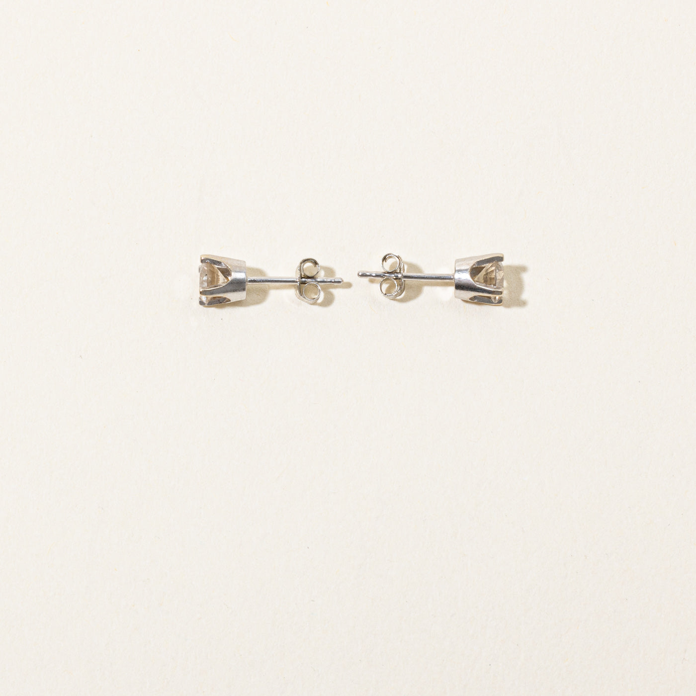 Solitaire Diamond Stud Earrings | 0.65ctw |