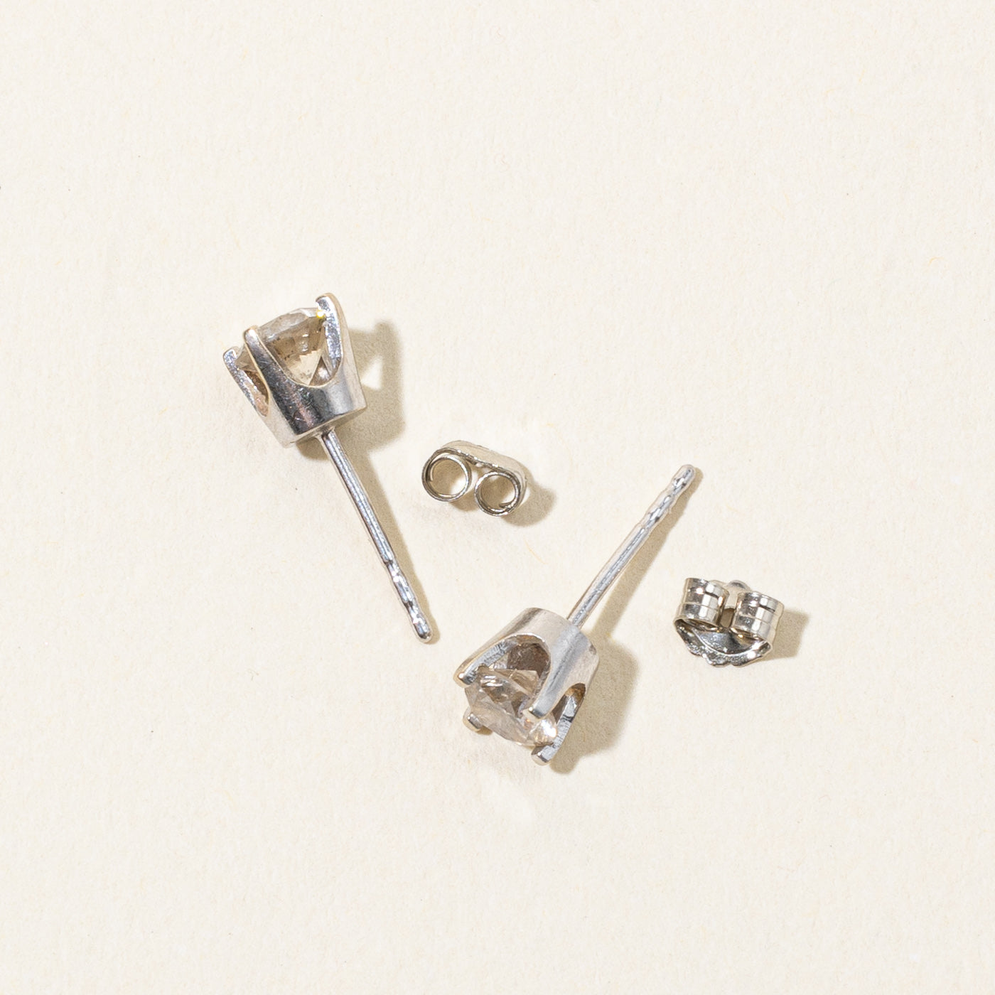 Solitaire Diamond Stud Earrings | 0.65ctw |
