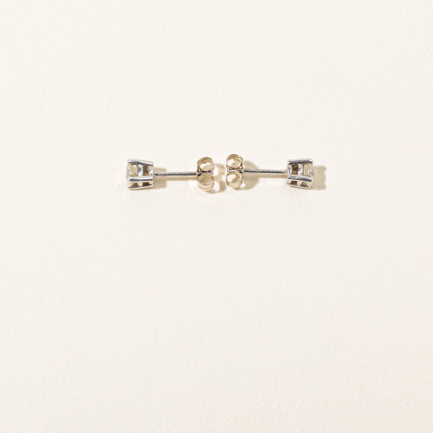 Solitaire Diamond Stud 18k Earrings | 0.5ctw |