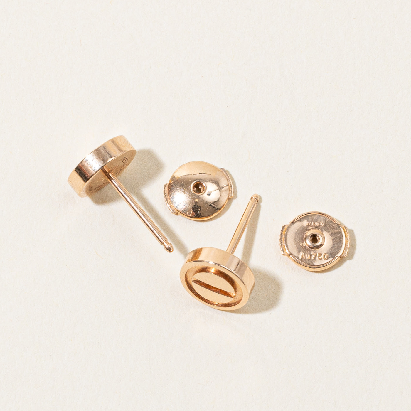 'Cartier' Love Stud Earrings