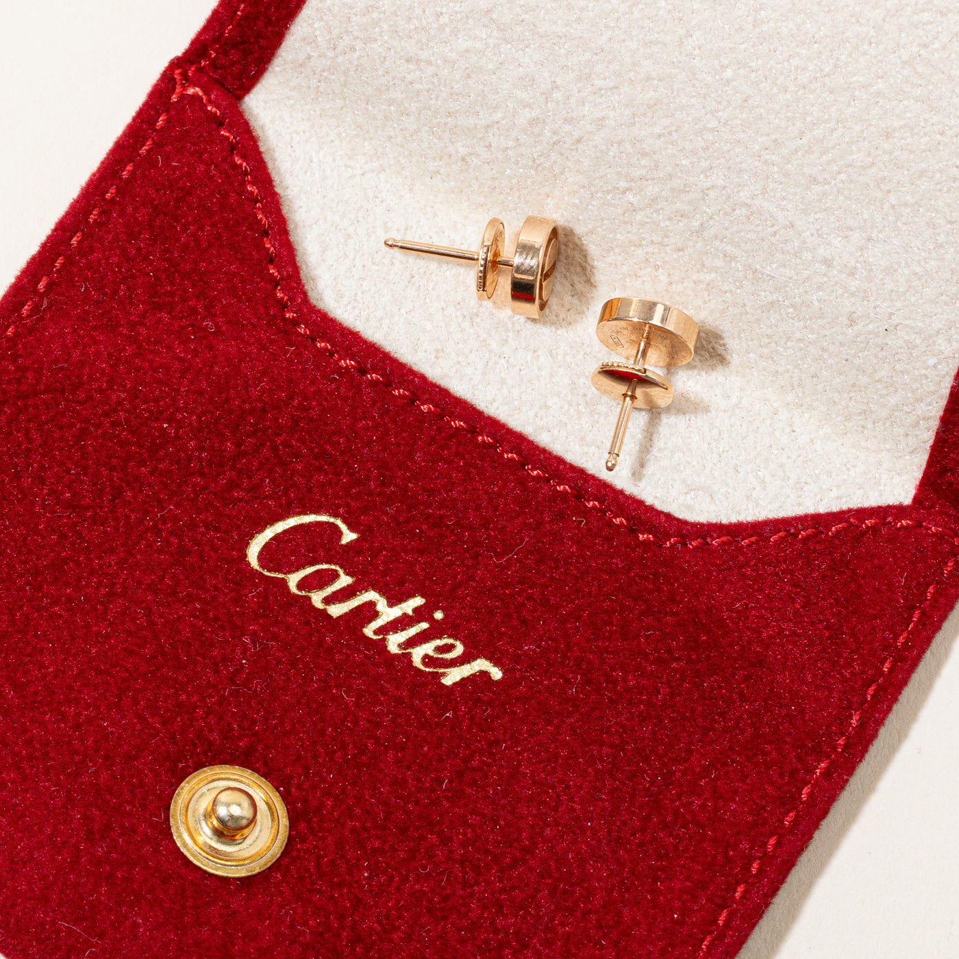 'Cartier' Love Stud Earrings