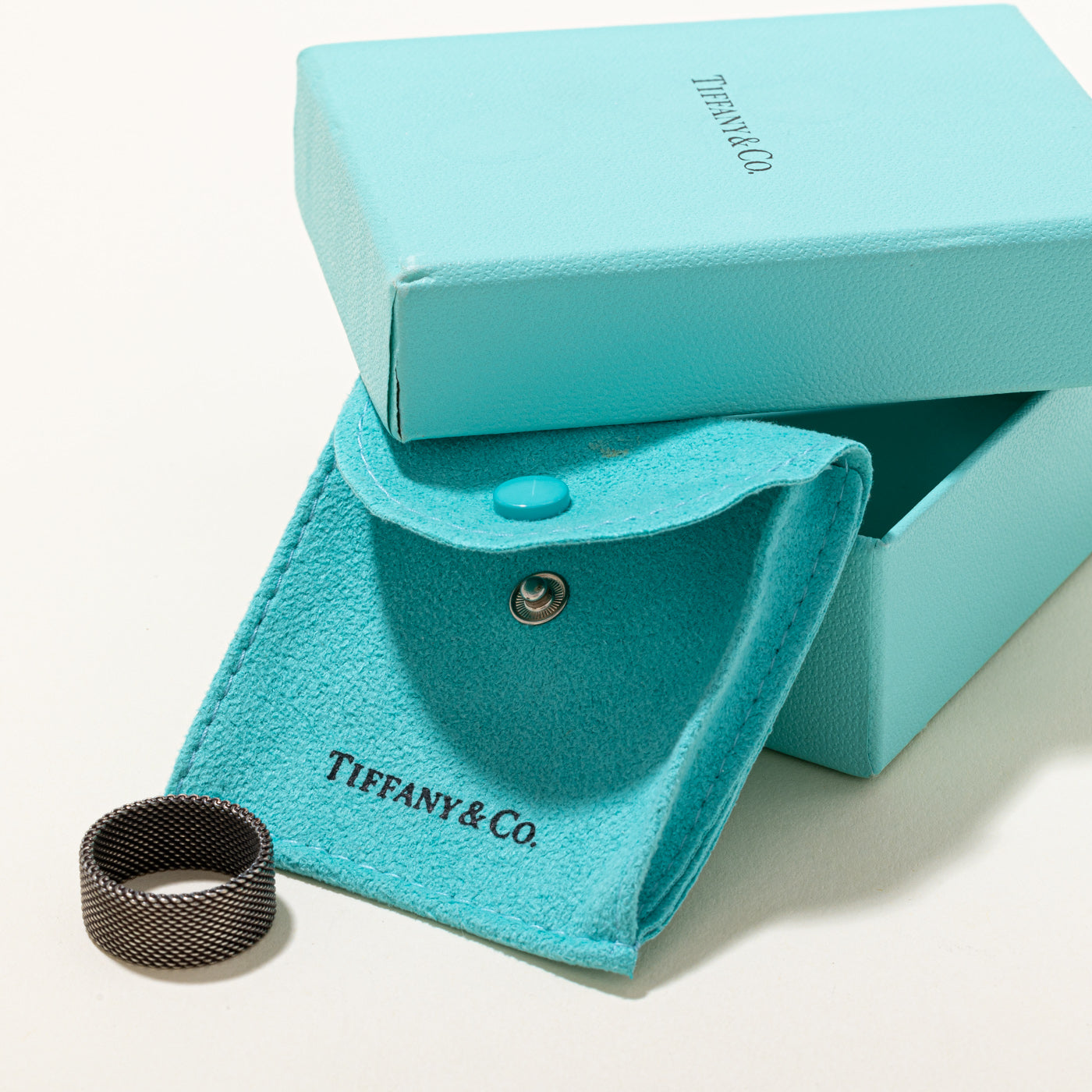 Bague en argent sterling de la collection Somerset de Tiffany & Co. | Taille 8,5
