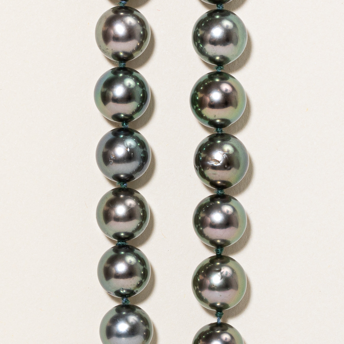 20k Gold Tahitian Pearl Necklace | 10mm+ | 19" |