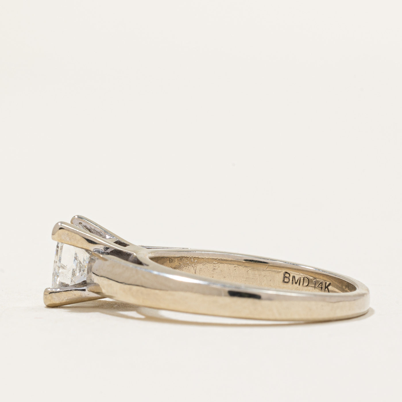Princess Cut Diamond Solitaire 14k Ring | 1.0ct | SZ 5.75 |