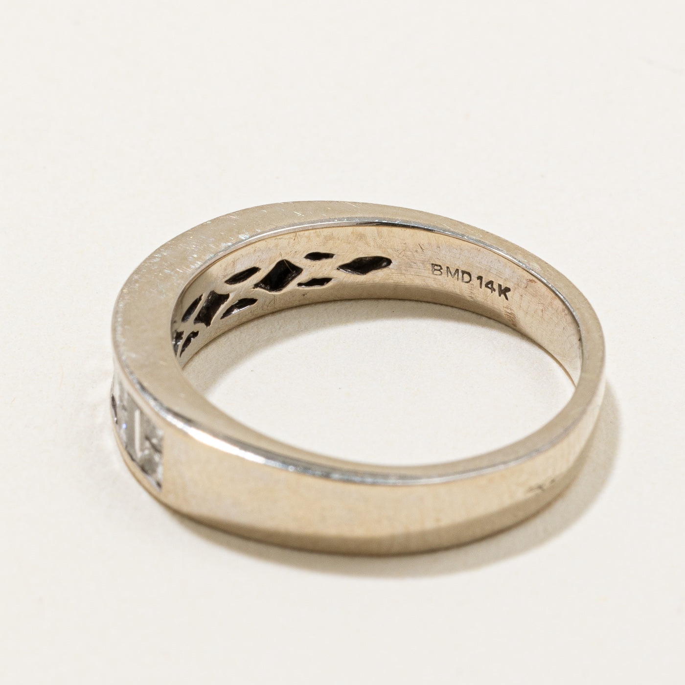 Channel Set Diamond 14k Ring | 0.30ctw, 0.2ctw | SZ 5.5 |